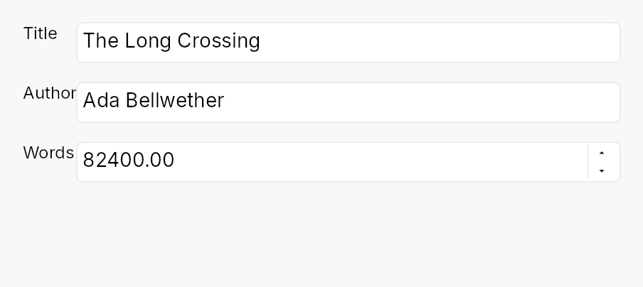 FormLayout preview