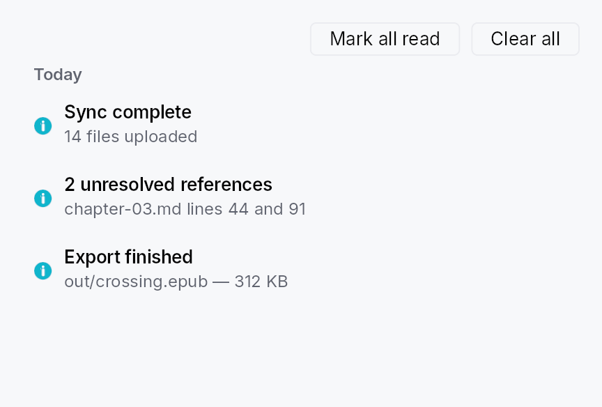 NotificationLog preview